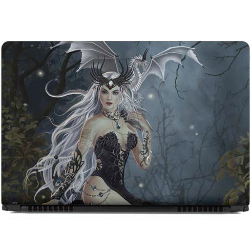 Gothic Queen with Silver Dragon by Nene Thomas Dell Inspiron Skin